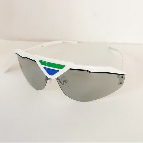 Prada Sunglasses SPR 69V Sporty White Shield Wrap - Picture 2 of 6